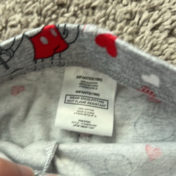 Disney Minnie & Mickey Heart Love PJ Set Bundle - Picture 5 of 9